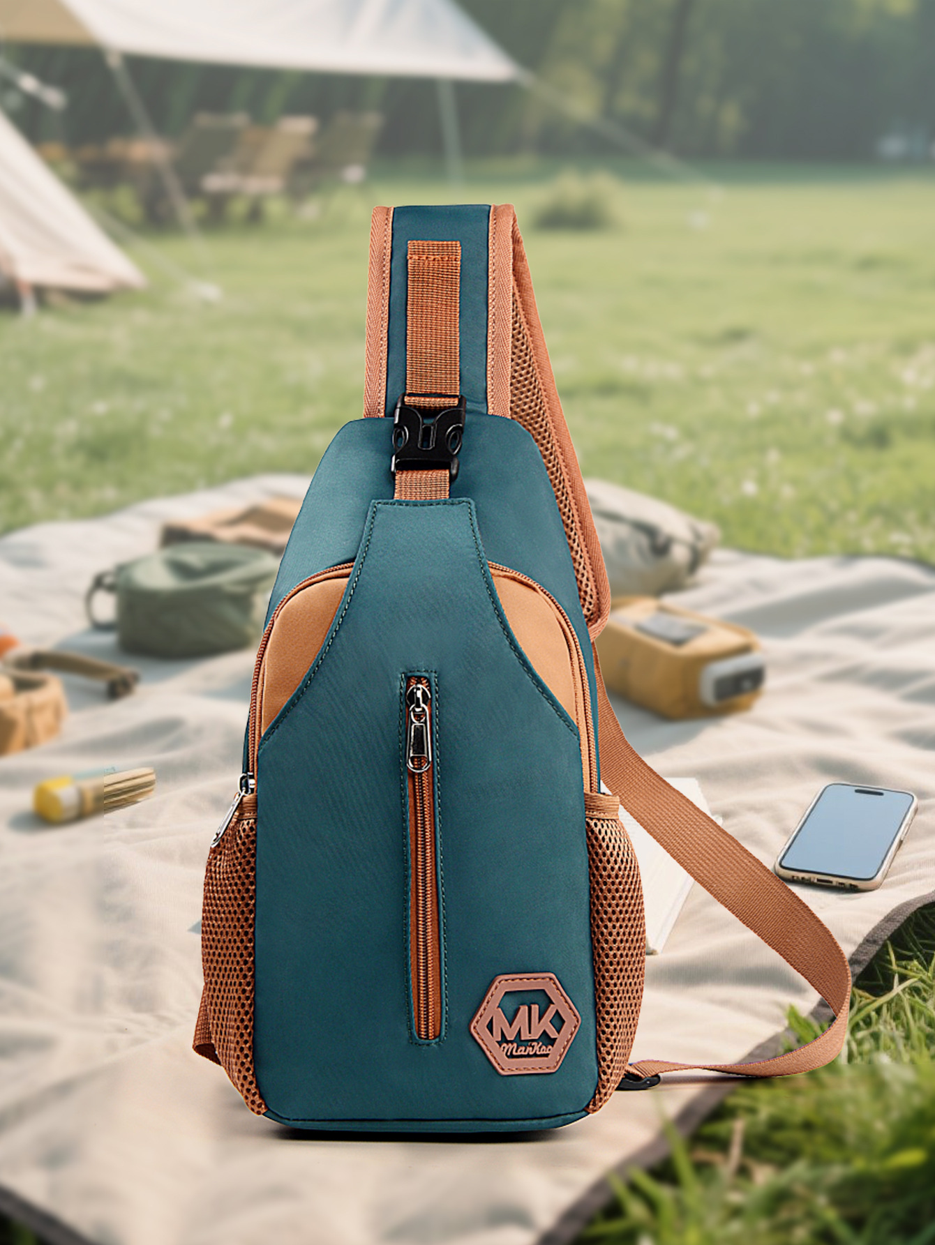 Wear-resistant Crossbody Bag Korean-style Fashionable Bag Outdoor Casual Chest Pack - Image 2