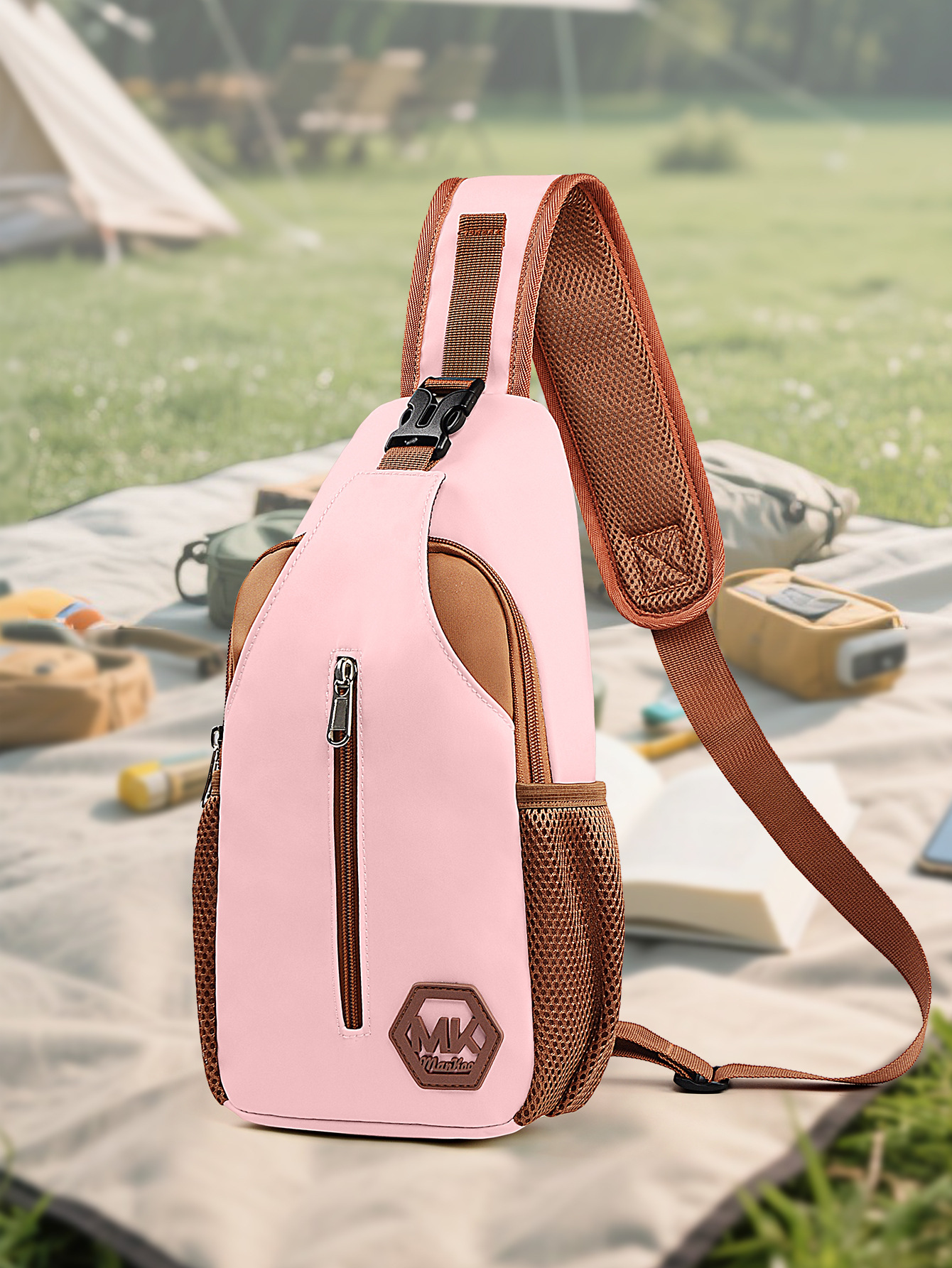 Wear-resistant Crossbody Bag Korean-style Fashionable Bag Outdoor Casual Chest Pack - Image 8
