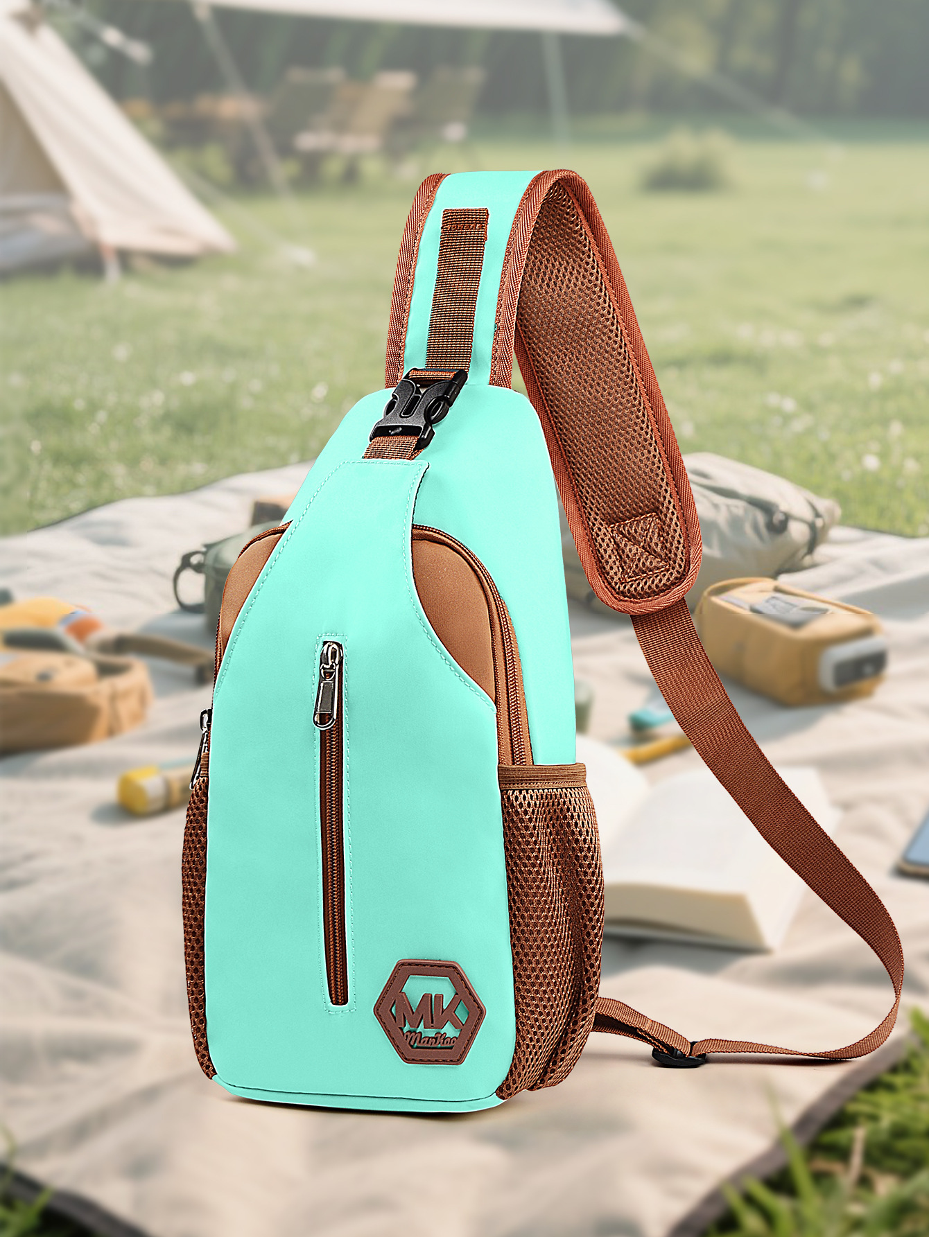 Wear-resistant Crossbody Bag Korean-style Fashionable Bag Outdoor Casual Chest Pack - Image 4