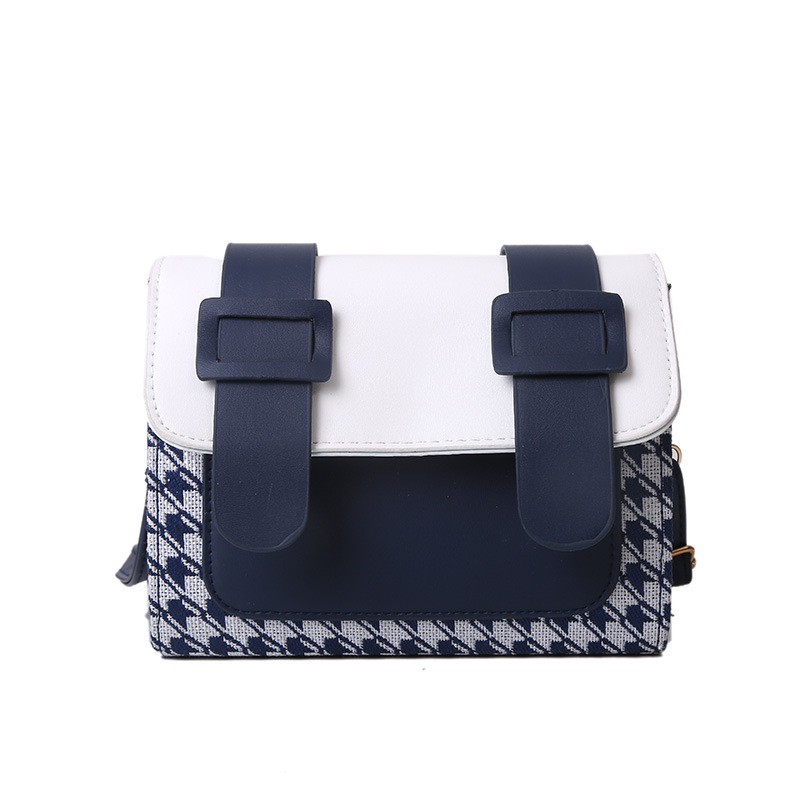 Korean Style Fashion Simple Casual Plaid One-shoulder Messenger Small Square Bag - Image 2