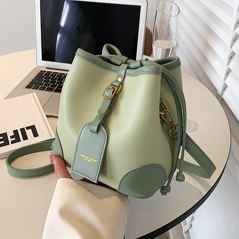 New Fashionable All-matching Simple Crossbody Fashionable One-shoulder Bucket Bag - Image 7