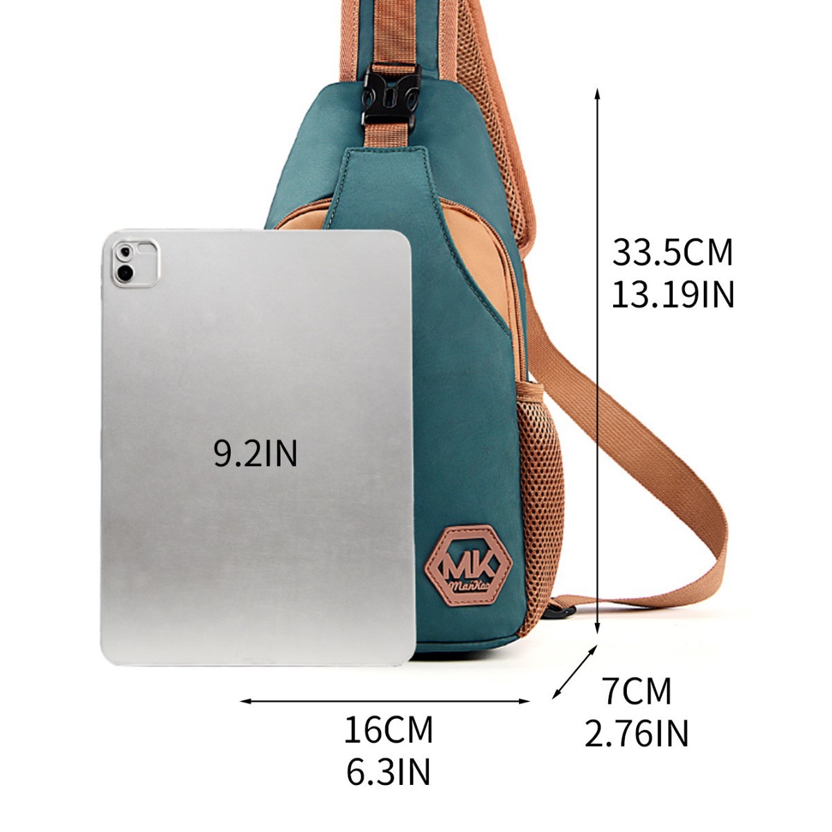 Wear-resistant Crossbody Bag Korean-style Fashionable Bag Outdoor Casual Chest Pack - Image 5