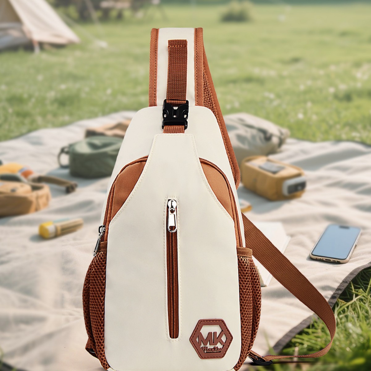 Wear-resistant Crossbody Bag Korean-style Fashionable Bag Outdoor Casual Chest Pack - Image 6